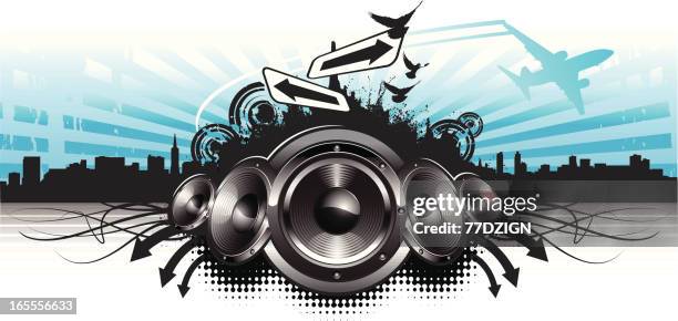 speaker treble - chevron background pattern stock illustrations
