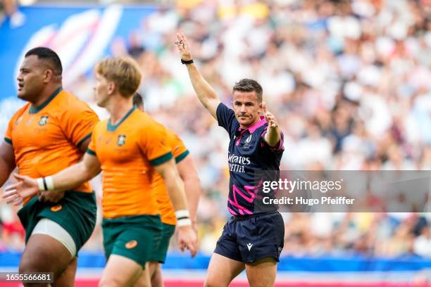 Luke Rees Referee Rugby World Cup Referee Photos and Premium High Res Pictures - Getty Images