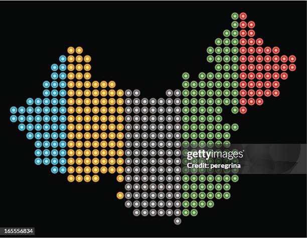 china . map - led screen stock illustrations