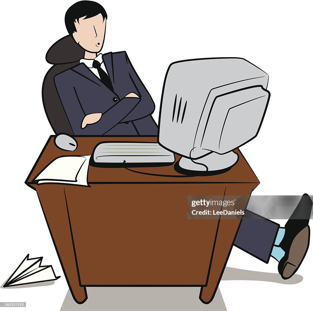 Aborrecido no trabalho