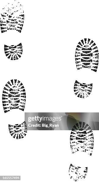 boots - forensic science stock illustrations