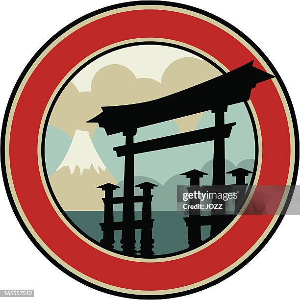 Japanese Path Icon 17 Japanese Landscape Icon High Res Illustrations - Getty Images
