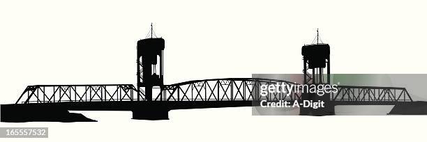 zugbrücke - zugbrücke stock-grafiken, -clipart, -cartoons und -symbole