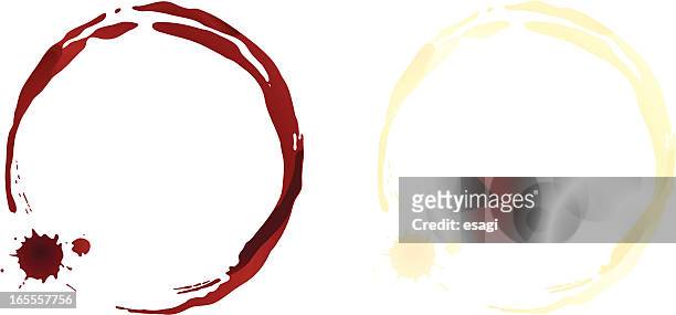 wine stains - stained stock illustrations