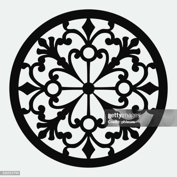 ornamental design - wrought iron stock illustrations