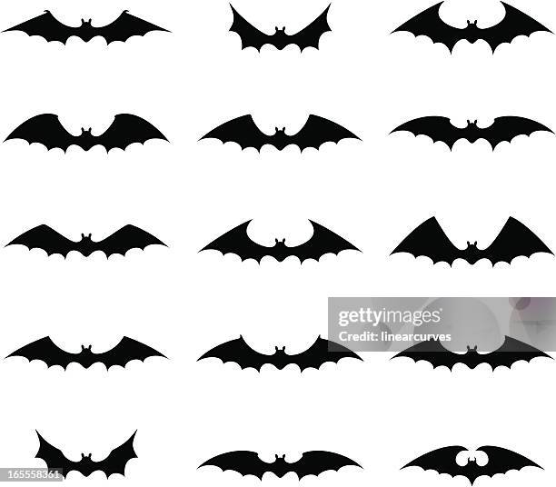 bats - flying bat stock illustrations