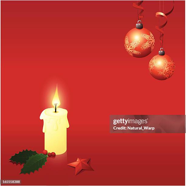 xmas deco - melted wax stock illustrations