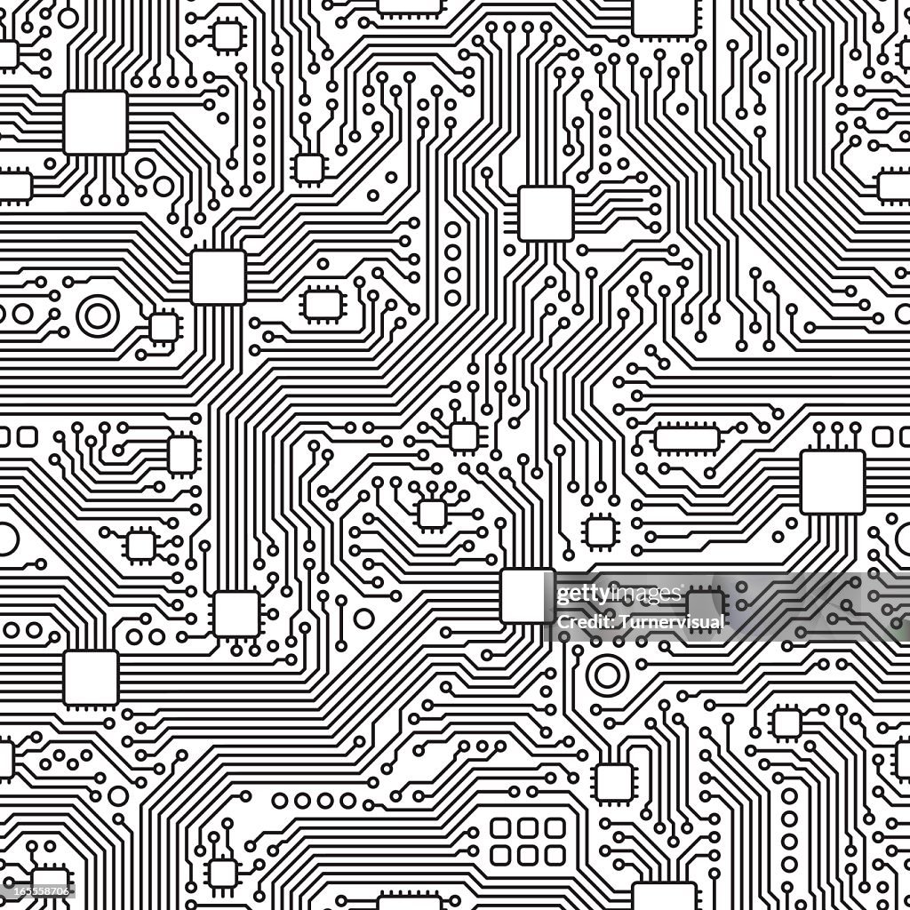Schaltkreis Vektor-nahtlose Fliese