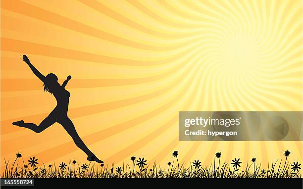 joy - portrait light background stock illustrations