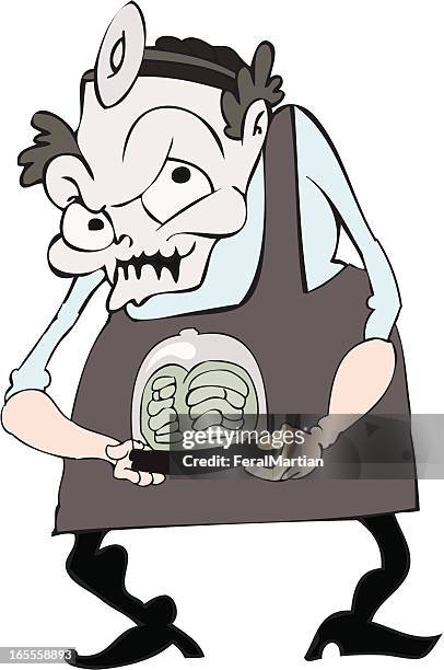 mad scientist brain - mad scientist stock illustrations