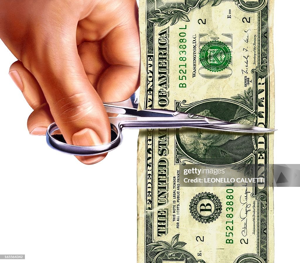 Currency devaluation, conceptual artwork