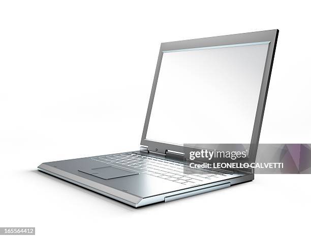 laptop computer, artwork - laptop white background stock-grafiken, -clipart, -cartoons und -symbole