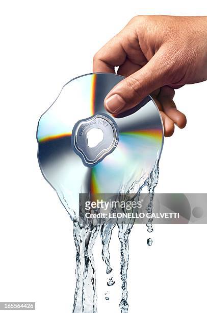 melting cd, artwork - compact disc stock illustrations