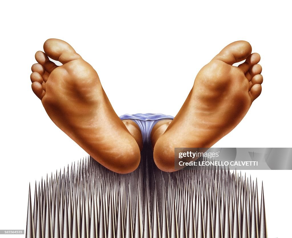 Bed of nails, artwork