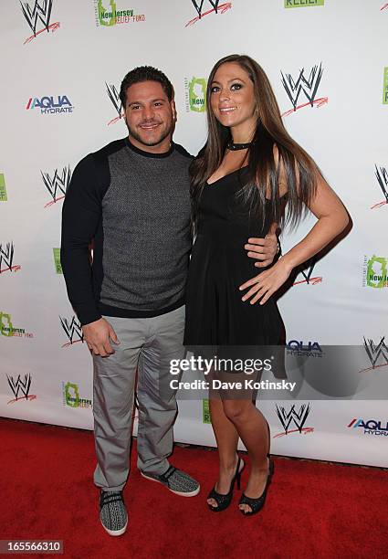Ronnie Magro and Sammi Giancola attend the Superstars For Sandy Relief at Cipriani Wall Street on April 4, 2013 in New York City.