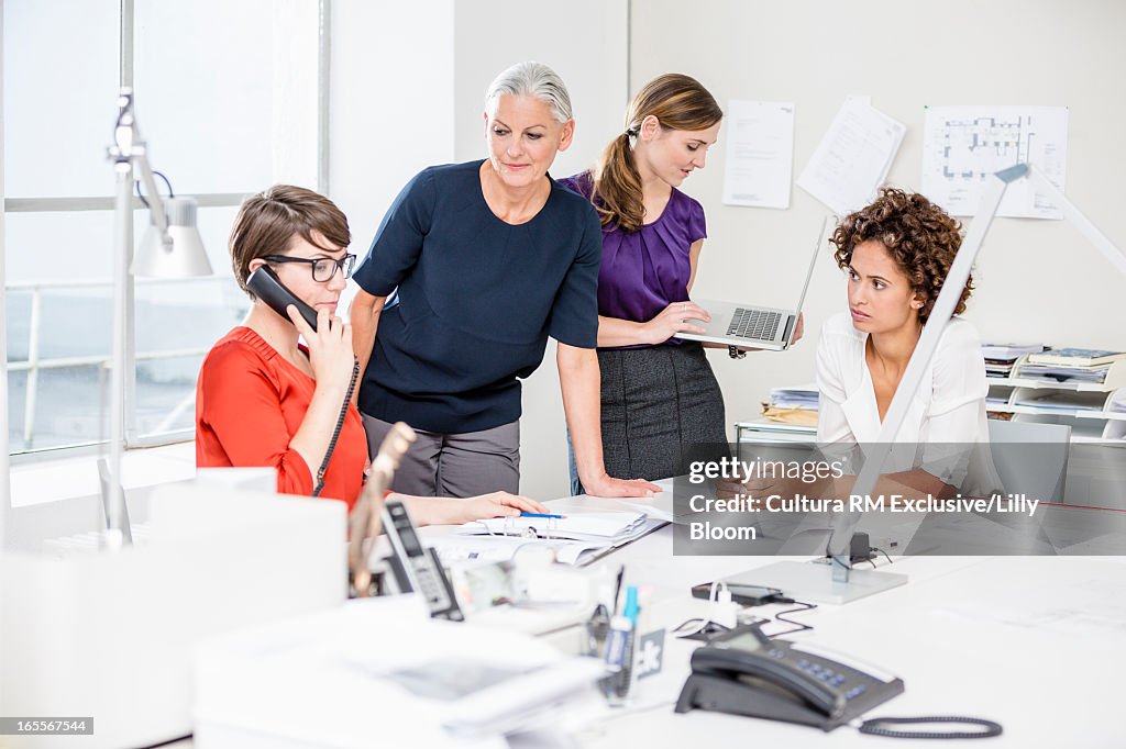 Businesswomen working in office