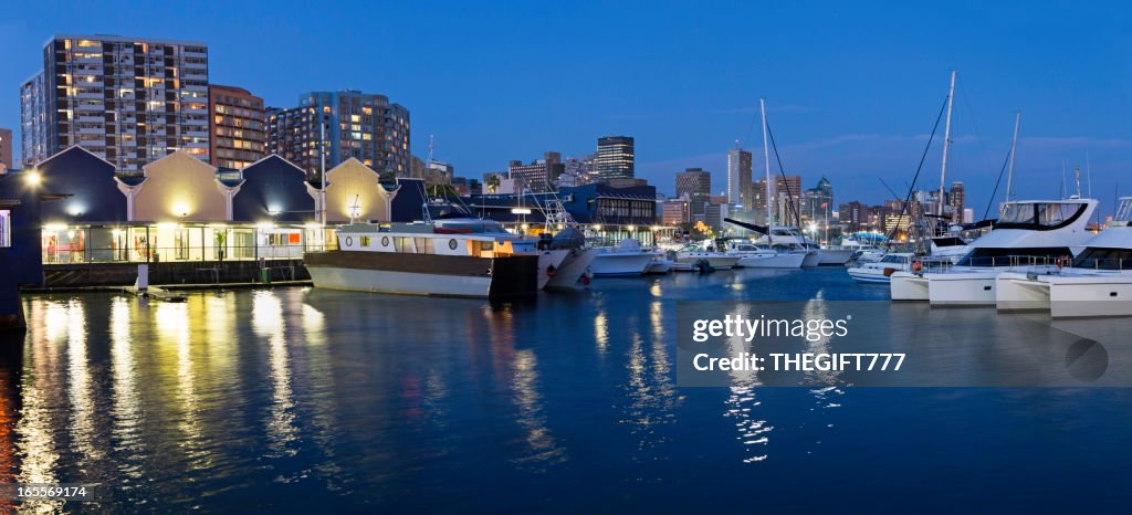 Durban panorama von den docks