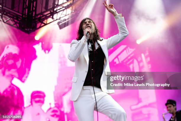 Bobby Gillespie of Primal Scream performs on stage at Forwards Festival 2023 at The Downs on September 02, 2023 in Bristol, England.