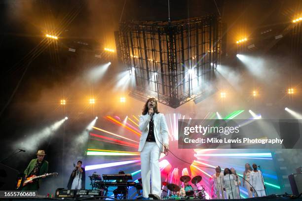 Bobby Gillespie of Primal Scream performs on stage at Forwards Festival 2023 at The Downs on September 02, 2023 in Bristol, England.
