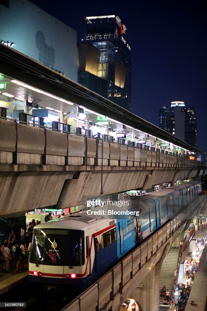 BTS Skytrains As BTS-Backed Fund Raises $2.1 Billion in Largest IPO