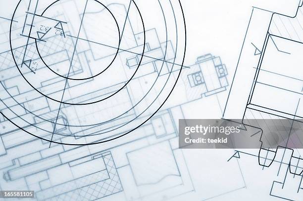 industry document blueprint - blueprint stockfoto's en -beelden