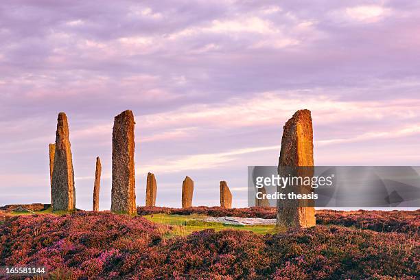 ring of brodgar, orkney - stone age stock pictures, royalty-free photos & images