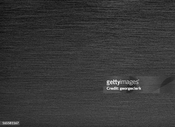 black brushed metal background - groove stockfoto's en -beelden