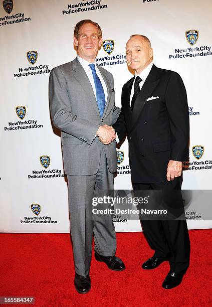 Janno Lieber and New York Police Commissioner Raymond W.Kelly attend the 2013 New York Police Foundation Gala at The Waldorf Astoria on April 4, 2013...