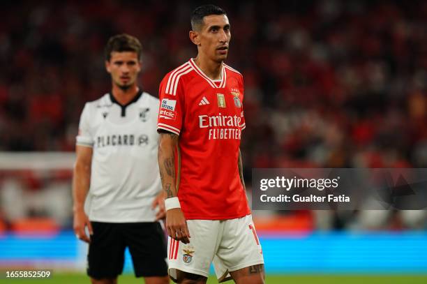 Angel Di Maria of SL Benfica during the Liga Portugal Betclic match between SL Benfica and Vitoria SC at Estadio da Luz on September 2, 2023 in...
