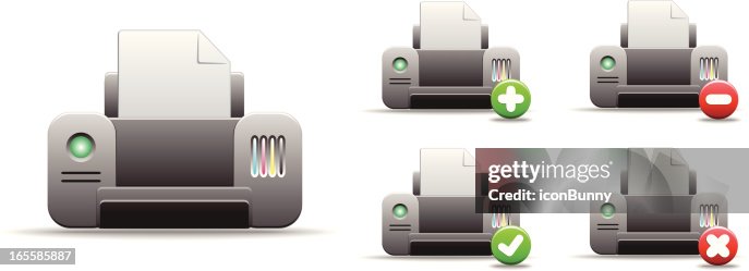 Matte Printer Icon Matte Printer Icon