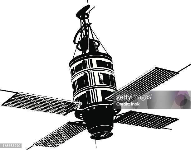 ilustrações de stock, clip art, desenhos animados e ícones de satélite - estratosfera