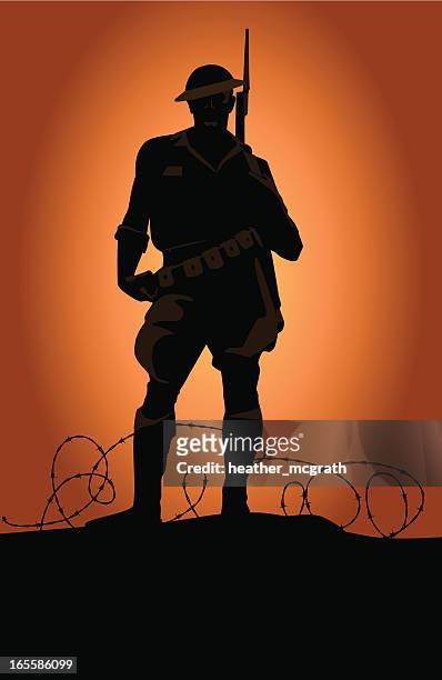world war soldaten - marineinfanterie stock-grafiken, -clipart, -cartoons und -symbole