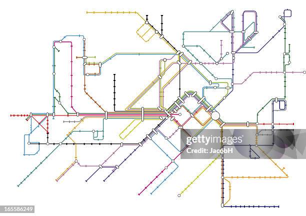 illustrations, cliparts, dessins animés et icônes de carte de transport - métro