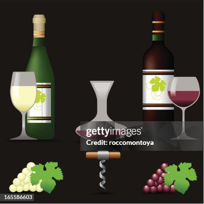 Icon Set, Wine Icon Set, Wine