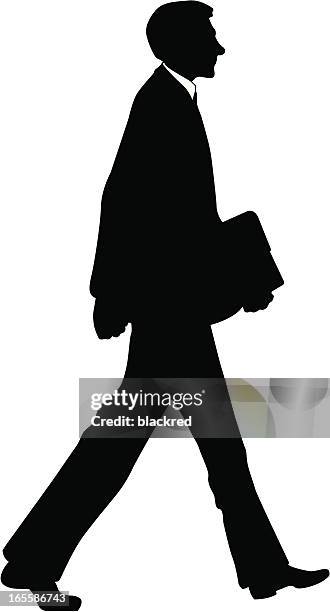 walking - black suit jacket stock illustrations