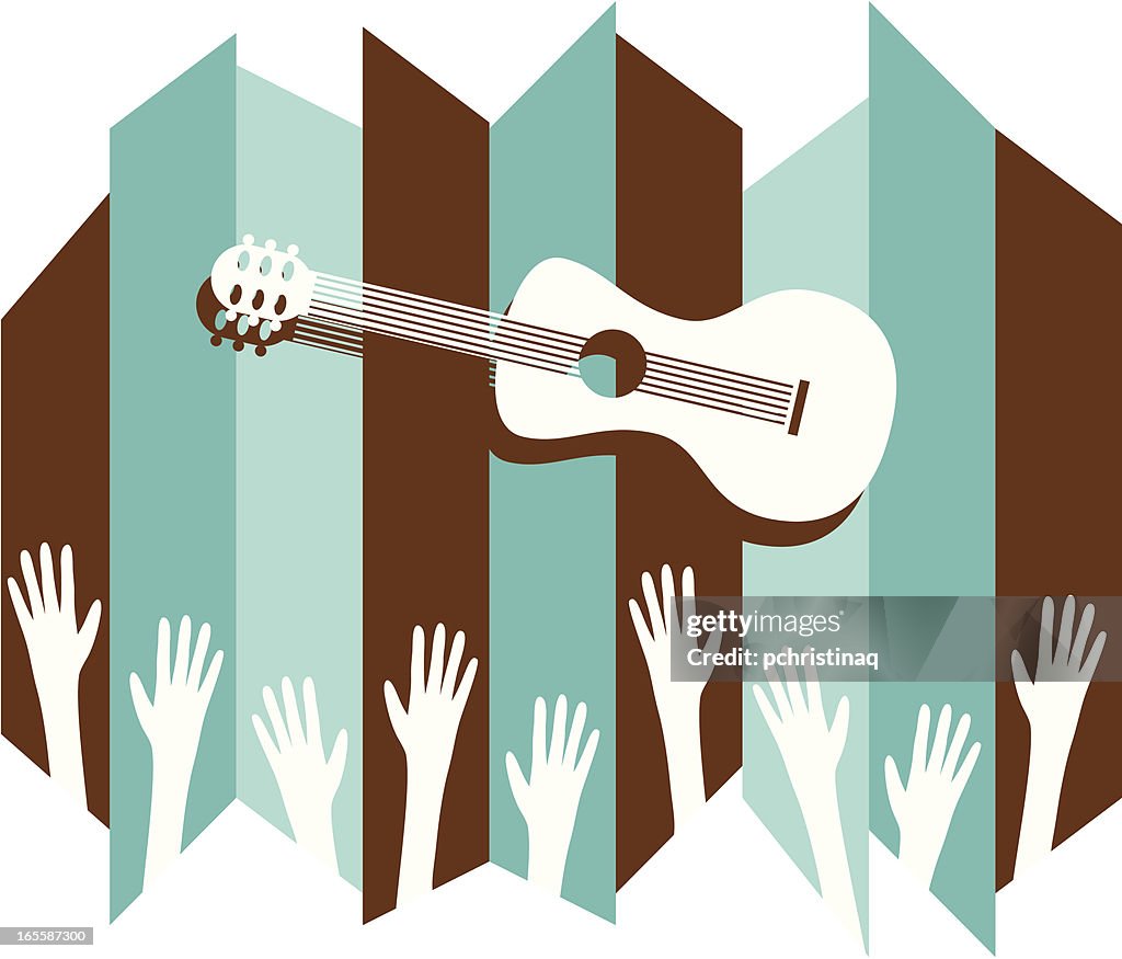 Multitud de guitarra