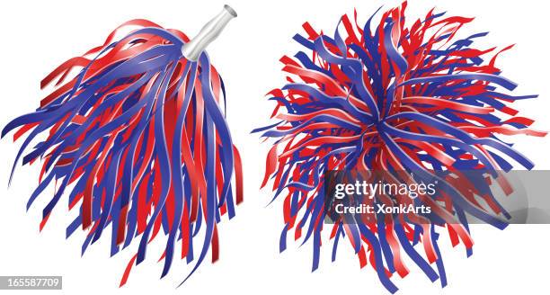 pom-poms - fringing stock illustrations