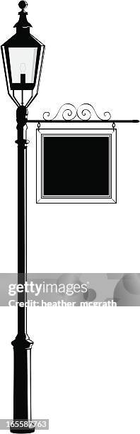 lightpost - lamp post stock illustrations
