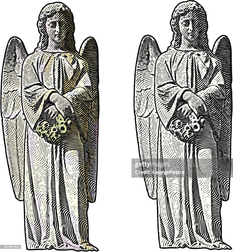 Engraving of Angel