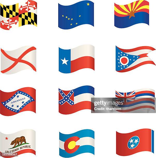 state flags - hawaii flag 幅插畫檔、美工圖案、卡通及圖標