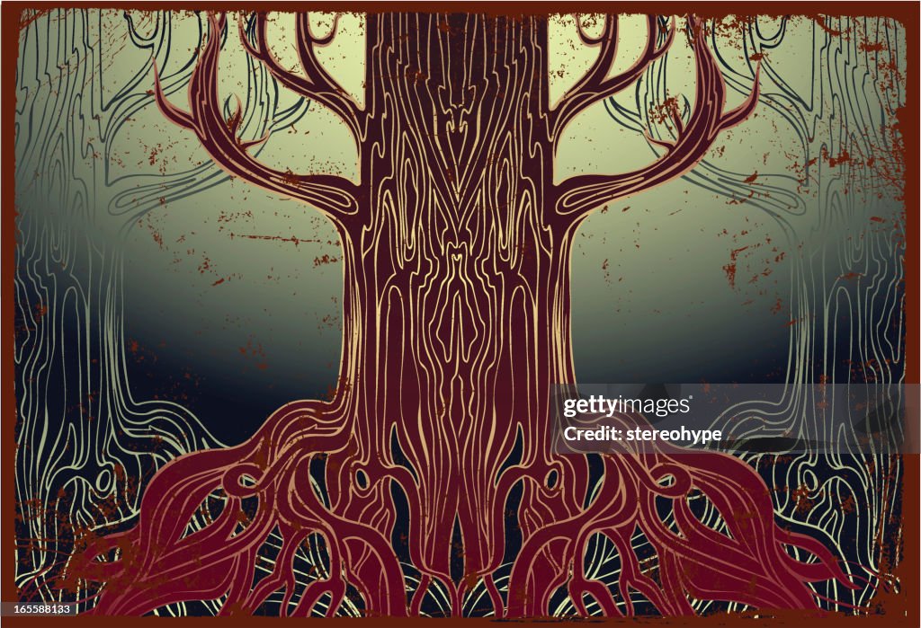 Eery Eery Trees High-Res Vector Graphic - Getty Images