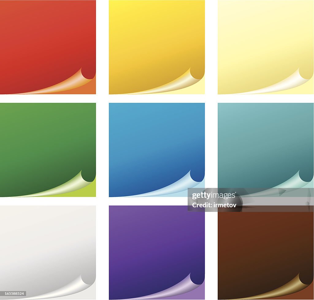 Vector Sticker Colored Colored Stickers High-Res Vector Graphic - Getty Images