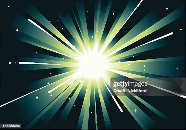 space explosion - zero gravity space stock illustrations