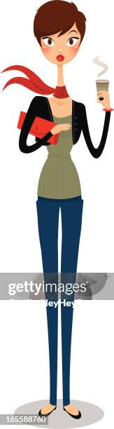 stylish sheila - denim texture stock illustrations