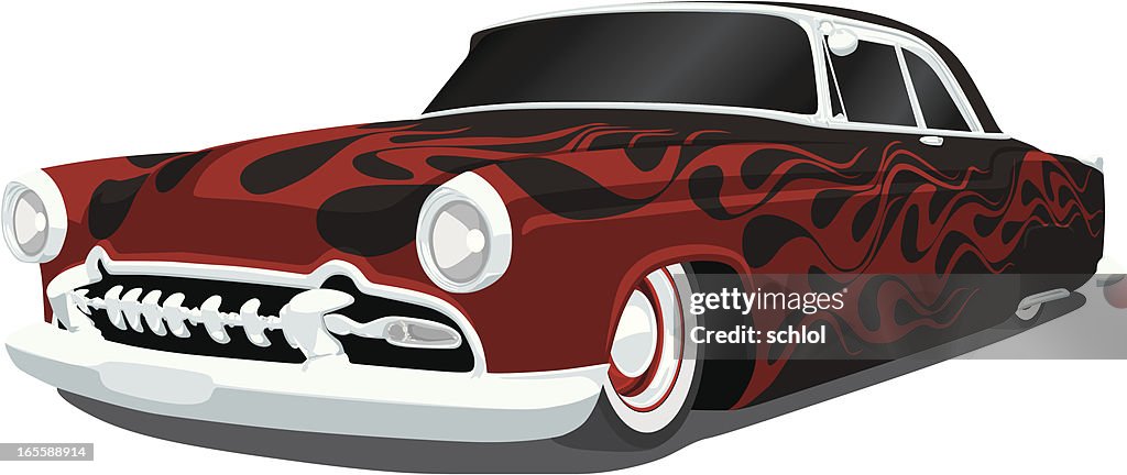 Early 1950's Vector Hot Rod