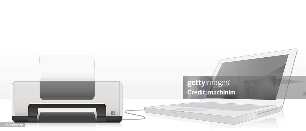 Laptop + Printer