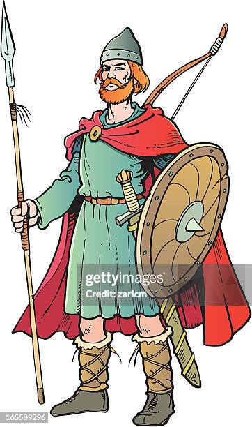 warrior - viking warrior stock illustrations
