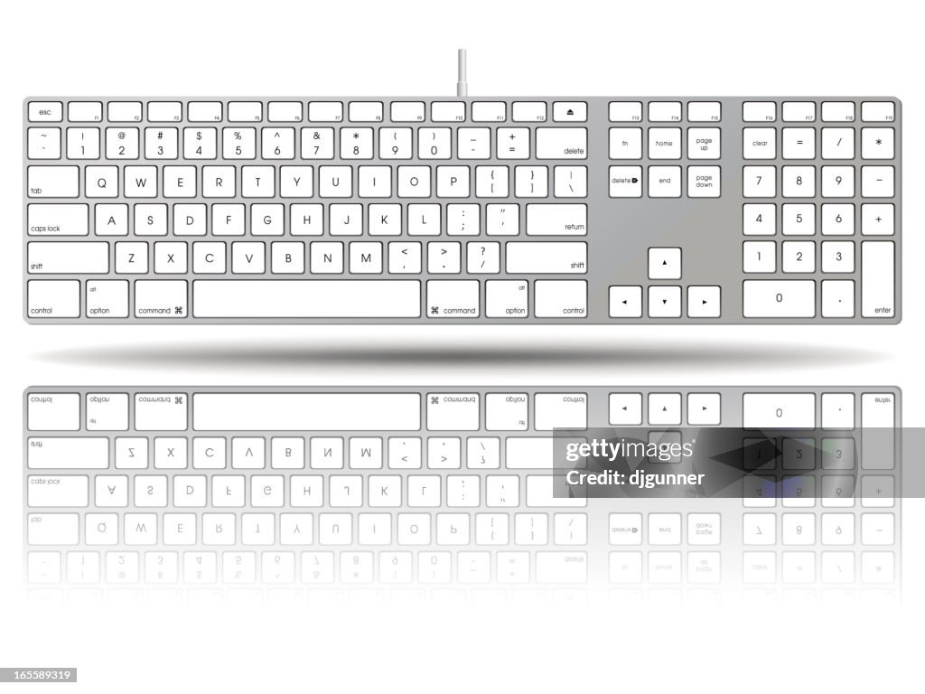 Vectorial Illustration Of A Large Computer Keyboard High-Res Vector ...