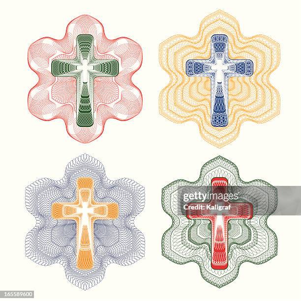 christian cross - celtic cross vector stock illustrations