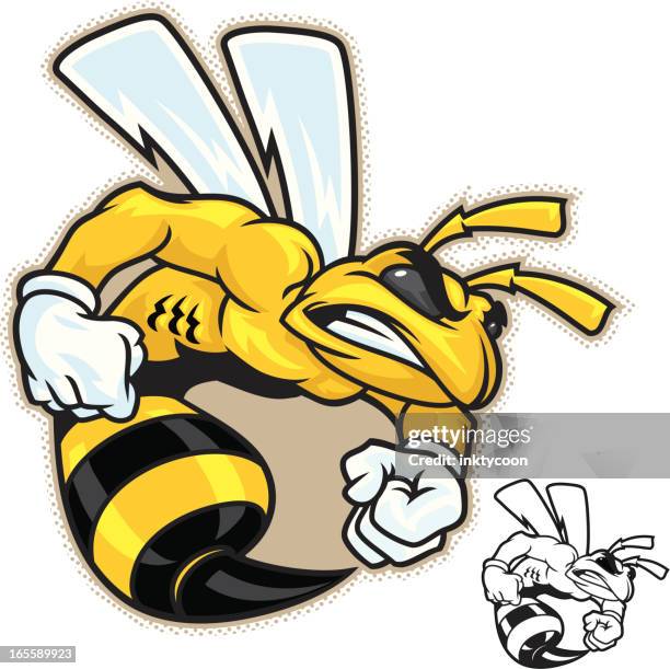 bee sting - wasp stock illustrations